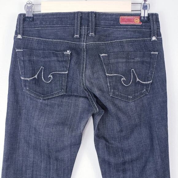 AG Adriano Goldschmied Zipper Ankle The Doris Dark Wash Low Rise Jeans - Picture 5 of 14